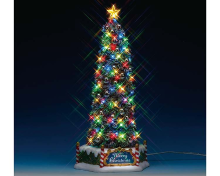 Lemax   'New Majestic Christmas Tree'   Verlichte kerstboom met muziek/geluid   Exclusief adapter (werkt ook op batterijen)