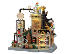 Lemax   'The Christmas Chocolatier Truffle Factory'   Verlichte Attractie met animatie, muziek   Inclusief adapter