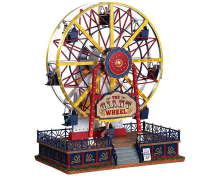 Lemax   'The Giant Wheel'   Verlichte attractie met animatie & muziek/geluid   Inclusief adapter