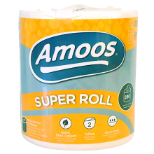 Amoos Super Roll 2 laagse XXL keukenrol   10 normale rollen aan keukenpapier in 1 extra grote rol