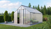 Vitavia Meridian 1 serre   11,5m²   met 4 mm polycarbonaat   Aluminium