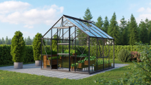 Vitavia Meridian 1 serre   6,7m²   Zwart