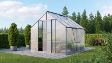 Vitavia Meridian 1 serre   6,7m²   met 4 mm polycarbonaat   Aluminium