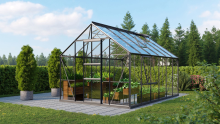 Vitavia Meridian 1 serre   9,9m²   Zwart