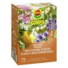 COMPO Meststof Mediterrane Planten   2 kg   6 maanden werking   NPK 15 8 10