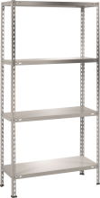 Practo Home metal rack galva 103 galva   Metalen opbergrek   30x75x150cm