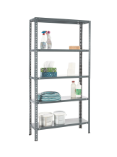 Practo Home metal rack 131 grijs   Metalen opbergrek   30x90x180cm