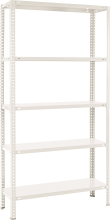 Practo Home metal rack 131 wit   Metalen opbergrek   30x90x180cm