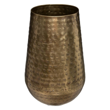 Atmosphera Bloemenvaas Metaal 15x23 cm   Goudkleurig   Metallic