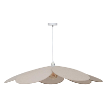 Atmosphera Naya Hanglamp – Bloemvorm – Beige – diameter 100 cm – Linnen – E27 – Boho & Elegant
