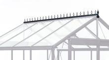ACD nokversiering in aluminium voor een serre met 4 ruiten