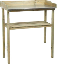 Hermie oppottafel met zinken blad   83cm x 40cm x 85cm