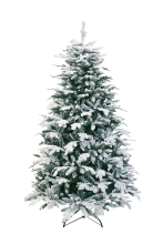 A Perfect Christmas Oslo Snow Pine kunstkerstboom   180 cm   groen   Diameter 104 cm   1.649 Tips   besneeuwd   metalen voet