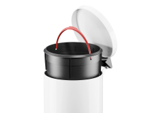 Hailo hailo solid m   (3*) wit   Afvalbak   28x28x36cm   gelakt staal / kunststof   12 liter