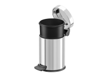 Hailo hailo solid s   (3*) inox   Afvalbak   18x18x27cm   roestvrij staal / kunststof   4 liter