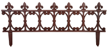 Esschert Design Gietijzeren perkhek met Franse lelie 82x36cm