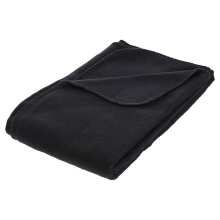 Atmosphera Fleece Plaid / Bankdeken   Zwart   125x150 cm