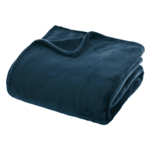 Atmosphera Fleeceplaid   Egeïsche Blauw   180x230 cm   Polyester
