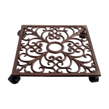 Esschert Design plantentrolley vierkant   LxBxH: 28,1x28,1x6,5cm