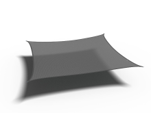 Platinum Sun & Shade Platinum schaduwdoek Coolfit   rechthoekig   500 op 500 cm   antraciet