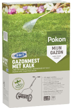 Pokon gazonmest met kalk   2kg tot 30m²