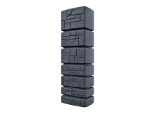 Prosperplast Regenton Aqua Tower Stone   Antraciet   350 Liter (Zonder Kraan)