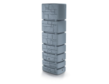 Prosperplast Waterform aqua tower stone grijs   Regentonnen   38,4x57,5x180cm   350 liter