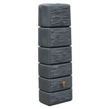 4Rain slim graniet graniet   Regenton muurmodel   37x58x182cm   300 liter