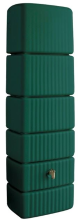 4Rain slim groen groen   Regenton muurmodel   37x58x182cm   300 liter