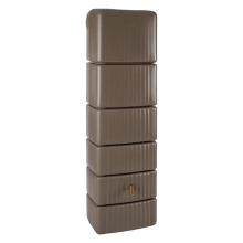 4Rain slim taupe taupe   Regenton muurmodel   37x58x182cm   300 liter