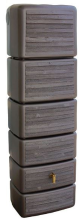 4Rain slim wood wood   Regenton muurmodel   37x58x182cm   300 liter