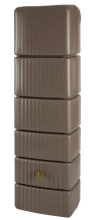 4Rain slim taupe taupe   Regenton muurmodel   52x79x210cm   650 liter