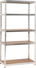 Practo Home heavy duty 848 galva   Opbergrek hout/galva   50x100x200cm