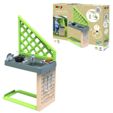 Smoby S.Life Zomerkeuken   Buitenkeuken met 17 Accessoires   Voor Speelhuisje   Realistisch Kookplezier