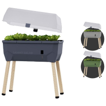 Gusta Garden SAMMY SALAD   saladekweekbak met watertank & deksel   antraciet