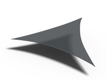 Platinum Sun & Shade Platinum schaduwdoek Coolfit   driehoek   360 op 360 op 360 cm   antraciet