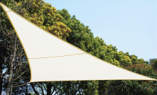 Practo Garden schaduwdoek   pe   driehoek   500 op 500 op 500 cm   crème