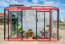 ACD Miccolo Prestige M04 muurserre   0,82 x 2,98m   Aluminium