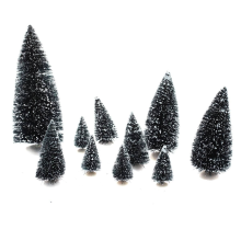 Fééric Lights and Christmas Fééric Lights & Christmas   set van 10 miniatuur kerstbomen   Accessoires