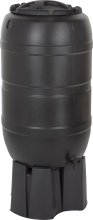 Practo Garden Regenton Classic Zwart   Met accessoires   210 L