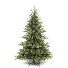 Famiflora Sherwood kunstkerstboom   150 cm   groen   Diameter 114 cm   1668 tips   metalen voet
