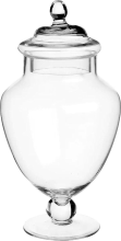 5Five Secret de Gourmet Bonbonnière Snoeppot op Voet   2,1 Liter   Glas