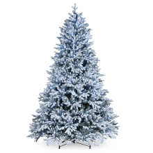 National Tree Company Snowy Hamilton kunstkerstboom   228 cm   groen   Diameter 152 cm   4.598 Tips   750 ledlampjes   besneeuwd   metalen voet