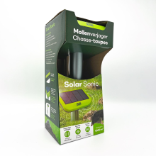 BSI Solar Sonic Mollenverjager – Trillingen & geluidsgolven – Bereik tot 1000m² – Werkt ook tegen woelmuizen & slangen