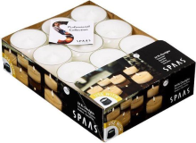 Spaas theelichtjes   Clearlights Maxi   24 stuks   10 branduren   wit