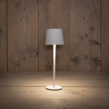 Anna's Collection draadloze tafellamp   Wit   Oplaadbaar met USB   Dimbaar warm wit