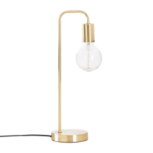 Atmosphera Keli Tafellamp   Goudkleurig Metaal   Hoogte 46 cm   E27 Fitting