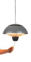 Practo Garden kratos Staal   Elektrische terrasverwarmer   41x41x33cm