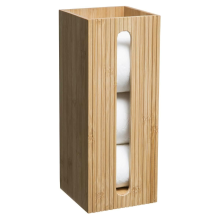 5Five Toiletrolhouder Reservoir   Bamboe   Voor 3 Rollen   36 cm Hoog