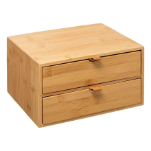 5Five Tidy Smart Make up en Sieraden Organizer   Bamboe   2 Lades